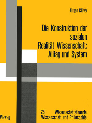 cover image of Die Konstruktion der sozialen Realität Wissenschaft